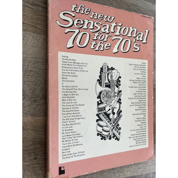 The New Sensational 70 for the 70's  Featuring Piano/Vocal/Chords F0050SM2 - Picture 2 of 5